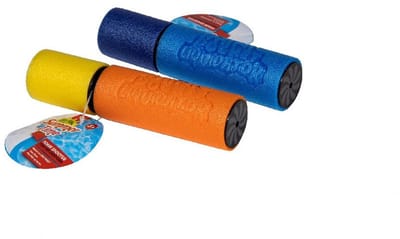 Summertime waterpistool spuit - 6x - van foam - lengte 15 cm - buiten speelgoed - water spuiten