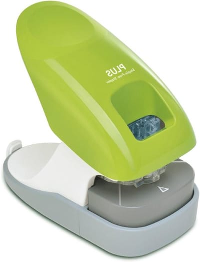 Naaldvrije nietmachine - Papier binder - Documenten binden - Handmatige bediening - 12 vel capaciteit - Groen