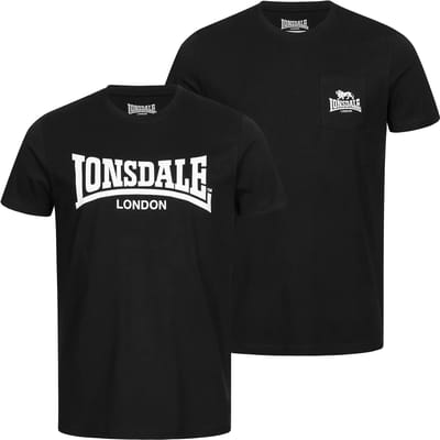 Lonsdale Sussex T-shirt regular fit dubbele verpakking