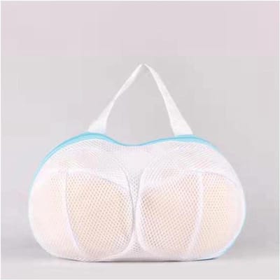 Waszakken Set - Ondergoed Beschermers - Kleding Wassen - Honingraat Mesh - 20x30cm - Blauw Grijs