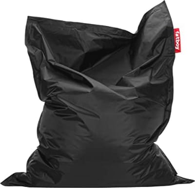 Zwarte Nylon Beanbag - Klassieke Zithoeveelheid, 180 x 140 cm