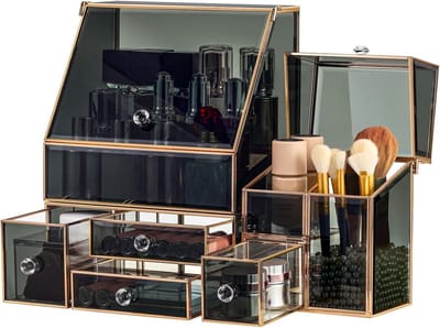 Cosmetica Opbergdoos voor Sieraden en Make-up, Grote Organizer voor Huidverzorgingsproducten, Ideaal voor Badkamer en Dresser, Perfect Cadeau voor de Feestdagen