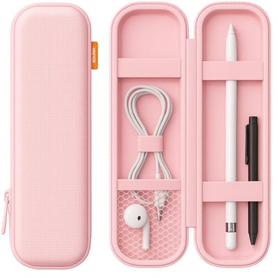 Sounix etui - Bescherm Hoes - Hard Case - Pennen Etui - Geschikt voor Stylus Pen - Cosmetica en klein gereedschap - Roze