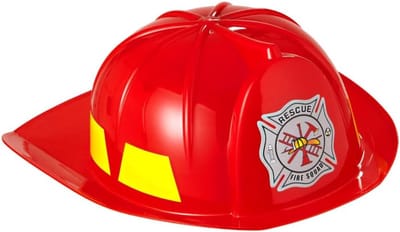 Kinder Brandweerhelm - Verkleed Accessoire - Carnaval Feest - Lichtgewicht PP - Rood