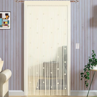Dailygoods- Kralengordijn Insectenbescherming - Vliegengordijn - Deurgordijn - Decoratief Gordijn - 90 x 200 cm - Kunststof Kralen