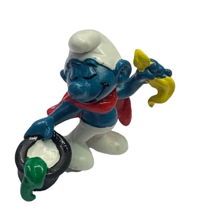 Schleich smurf - Goochelaar / ilusionist - met hoge hoed - De Smurfen - 20114