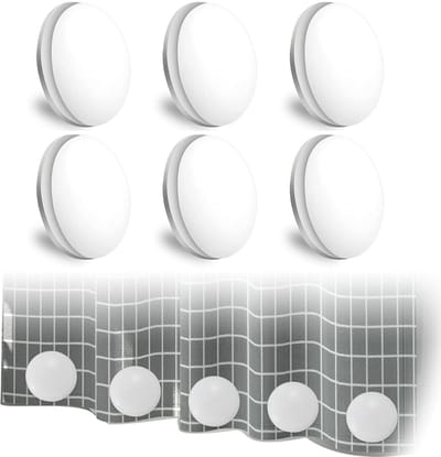 Dailygoods- Gordijngewichten 6 Paar - Sterke Magneten - Waterdicht - Douchegordijngewichten - Tafelkleed - 4 cm - Veilig en Betrouwbaar
