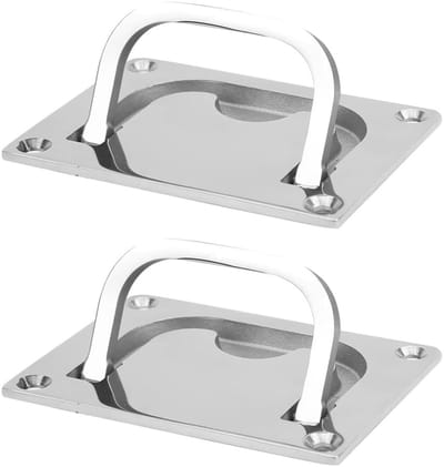 OmGoods - Dailygoody - RVS Inlaat Handgreep - Boot Lifthandle - Betrouwbare Grip met Set van 2 - Geschikt voor Boot En Yacht - Duurzaam en Sterk