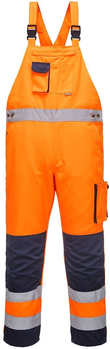 Portwest Dijon Hi-Vis Amerikaanse Overall TX52 - Oranje/Marine - M