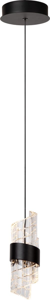 Lucide KLIGANDE - Hanglamp - Ø 13 cm - LED - 1x9W 2700K - Zwart