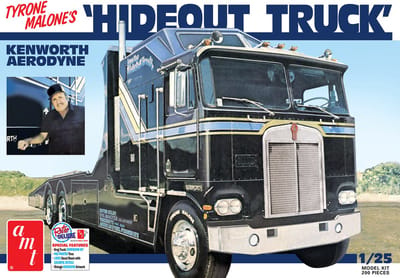 AMT Modelbouwpakket Militaire voertuigen - 1158 Hideout Truck Transporter Kenworth - Tyrone Malone Plastic - 1:25 - Modelbouw