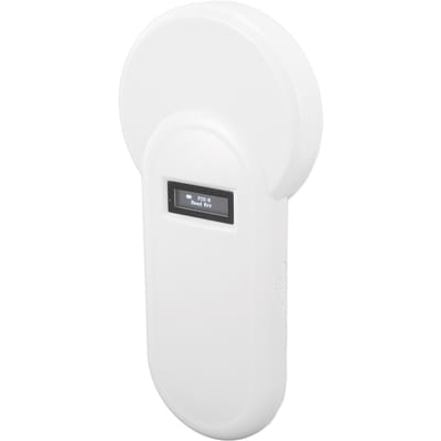 Lecteur de puces électroniques pour animaux de compagnie, scanner portable de puces pour animaux, lecteur d'étiquettes d'identification d'animaux rechargeable à basse fréquence gray