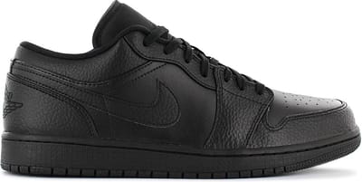 AIR JORDAN 1 Low - Heren Sneakers Sportschoenen Schoenen Zwart 553558-091 - Maat EU 50.5 US 16