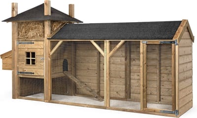 Wood Selections Kippenhok Hooiberg Lyn - Kippenren - Nachthok Kippen voor buiten - kippenhok met buitenverblijf - Dierenverblijf
