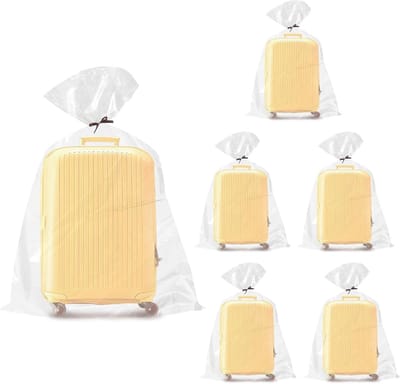 Dailygoods - 5 Stuks 100 X 150 cm Extra Grote Doorzichtige Plastic Gigantische Opbergzakken, Extra Grote Transparante Kunststof Plastic Zakken Stevig Enorme Opbergzakken voor Bagage, Koffer, Kinderwagen, Pluche