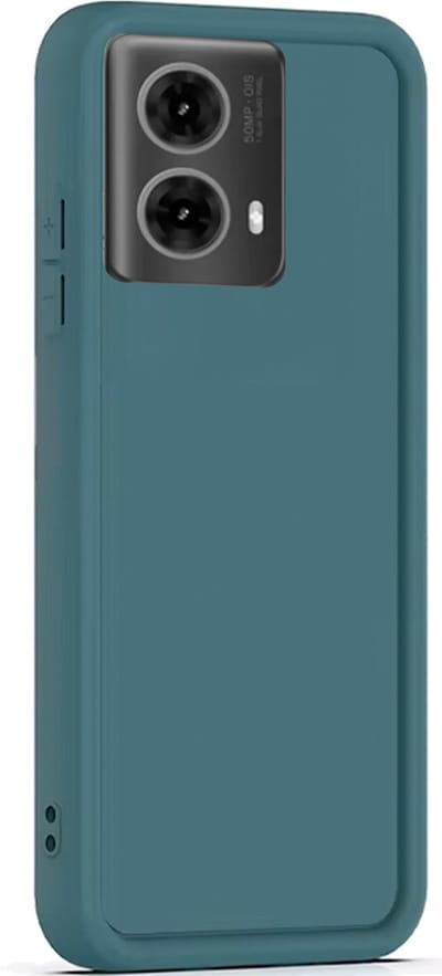 Hoesje geschikt voor Motorola Moto G85 - Versterkte randen - Bescherming Camera & Scherm - Matte Design Teal Groen