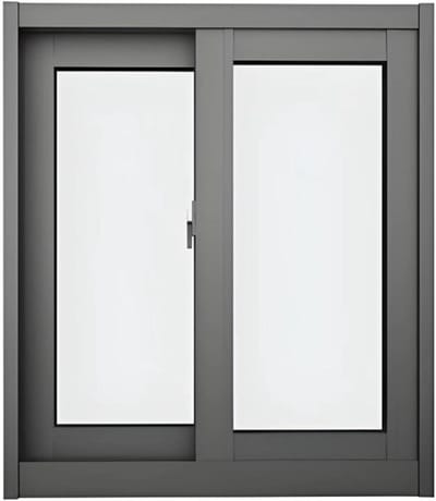 Aluminium Schuifraam - Ventilatieraam - Schuur Ventileren - Gehard Glas - 40x40 cm - Wit
