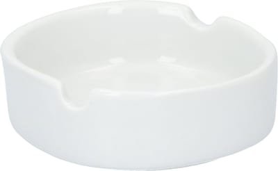 Bookwill Ronde Asbak Keramiek 8 cm Wit - Compact - Praktisch - Tafelaccessoire