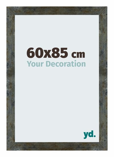 Your Decoration - Puzzellijst 60x85 cm - Blauw Goud Gemeleerd - Puzzellijst 1500-2000 stukjes - MDF Fotolijst - Mura