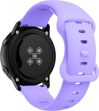 Siliconen bandje - geschikt voor Garmin Venu (2 Plus) / Venu SQ (2) / Vivomove (Style - Sport) / Vivoactive 3 / 5 / 6 / Forerunner 55 / 165 / 245 / 645 / 570 - 42mm - lila