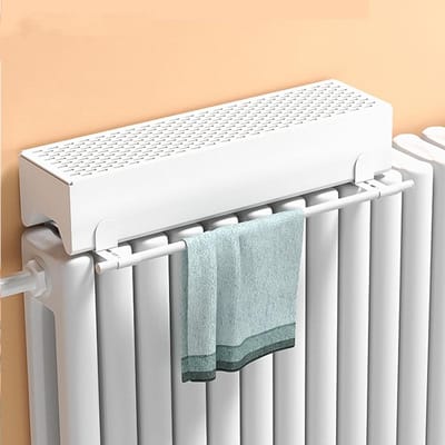 Radiator Luchtbevochtiger - Verwarming Luchtbevochtiger - Droge Lucht Bestrijden - Hittebestendig Aluminium - 60 cm - Grijs