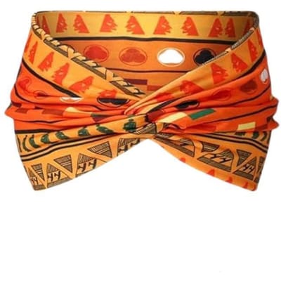 Verbredende Hoge Sterkte Boheemse Yoga Sport Hoofdband Afrikaanse Stijl Hoofdband Dames Mode Haarband red