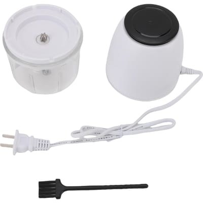 Elektrische Knoflookhakker 300ML Draagbare Keukenmachine Groentehaksnijder Blender voor Noten Chili Ui L(for 6.5-9kg) black
