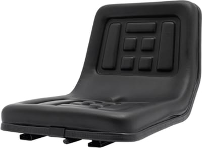 Tumex - Tractorstoel - Trekkerstoel - Verstelbare Stoel - Antislip Effect - Ergonomisch Design - 15 cm Verstelbereik - Zwart PVC