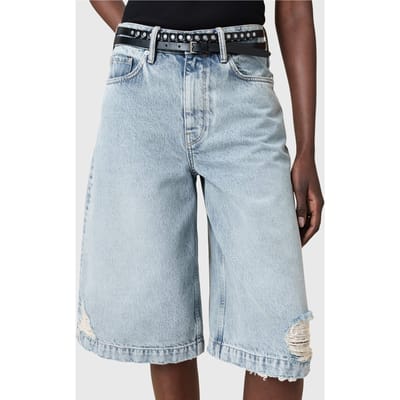 AllSaints Tamsin Sk Belt Black/antq Nickel Taglia: M-L | Cinture Outlet | Donna | Nero