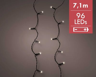 Kerstverlichting batterij LED Durawise Strings 7,1M - 96 lampjes