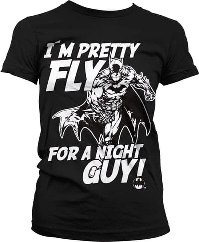 DC Comics Batman Dames Tshirt -S- I´m Pretty Fly For A Night Guy Zwart