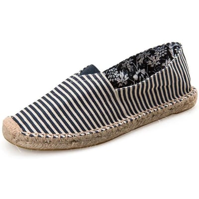 Heren Espadrilles Heren Patchwork Slip on Zomerschoenen Heren Loafers Ademend Canvas Herenschoenen Jute Gewikkeld Damesschoenen Unisex 40 black
