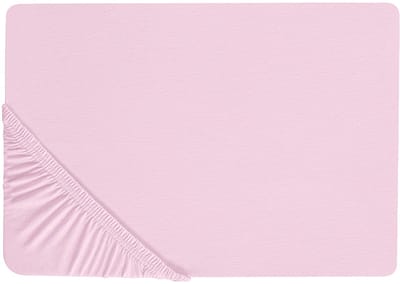 JANBU - Laken - Pastelroze - 90 x 200 cm - Katoen