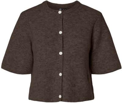 PIECES - PCSILLY SS O-NECK KNIT CARDIGAN NOOS BC - Dames - Cardigans