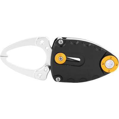 Mini Metalen Vis Lip Grip Gripper Klem Vissen Grijper Gereedschap Accessoires (Zwart)