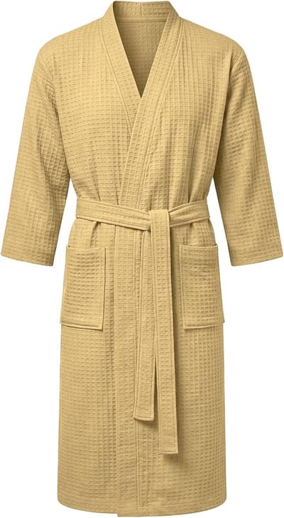 Badjassen Unisex Badhanddoek Body Wrap Lichtgewicht Badjassen Douche Bad Wrap Handdoek Spa Hotel Wafel Gewaad Geweven Loungewear Housecoat Handdoek Rok met Zakken