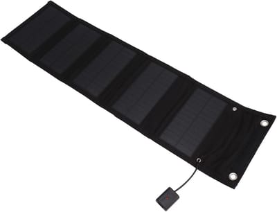 Zonnepaneel Lader - Opvouwbaar Oplader - Buiten Opladen - IP65 Waterdicht - 20W Vermogen - Zwart