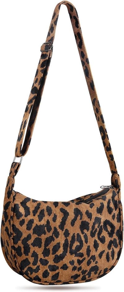 Dames Halve Maan Tas Schoudertas Hobo Crossbody Tas met Verstelbare Band