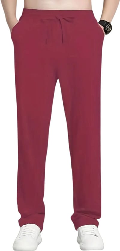 Livano Linnen Broek Heren - Zomerbroek - Volwassenen - Lange Broek - Pantalon - Strandbroek - Zomer - Ibiza Stijl - Bordeauxrood - Maat S