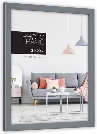 ZEP - Kunststof Fotolijst Edison Grijs voor foto 10x15 cm - NP46G