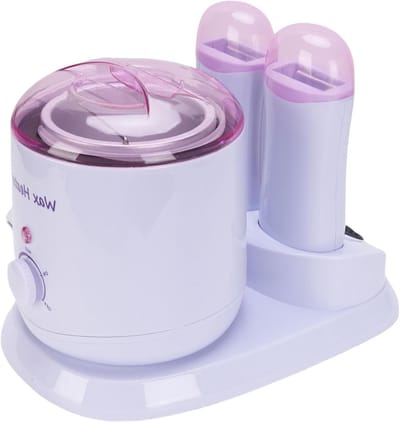3-in-1 Waxing Kit voor Haarverwijdering met Dubbele Roller en Elektrische Waxmachine voor Thuisgebruik (EU Plug 220V)