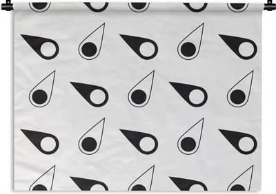 Wandkleed - Wanddoek - Kompas - Patronen - Reizen - 60x45 cm - Wandtapijt