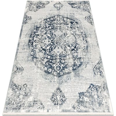 Kleden Rugsx DISTIN 0820A marineblauw / blauw / wit 80x150 cm