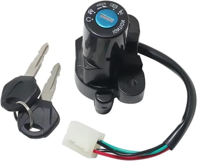 Contactslot Motorfiets - Ontstekingsschakelaar Slot - Motor Starten - Compact Lichtgewicht - 1x1x1 cm - Zwart