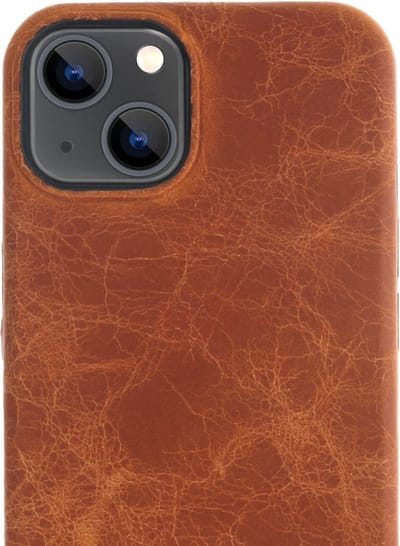 Minim Apple iPhone 13 Hoesje Back Cover Hoesje Cognac