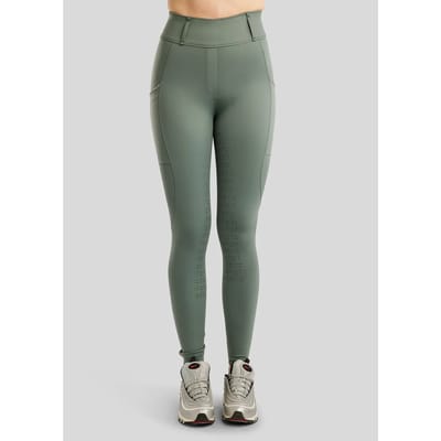 Montar SS26 MoLila Champagne Kristal Tape Pull-On Rijbroek met Champagne Kristallen Jade F/G 40