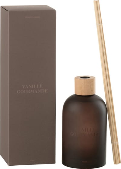 J-Line geurstokjes Accords Essentiels - Vanille Gourmande - bruin - 250 ml