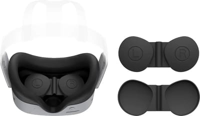 DrPhone VRGuard Pro - Siliconen beschermhoes VR Glazen Gechikt voor Meta Quest 3S / 2