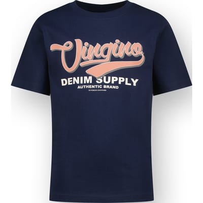 Vingino Hanno Dark Blue Maat: 16 | T-Shirts Outlet | Unisex | Blauw