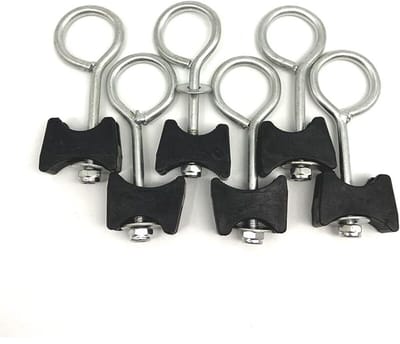 Trampolineaccessoires, trampolineschroeven, montageschroeven voor trampolines, 6-delige set, geschikt voor grote en kleine trampolines.